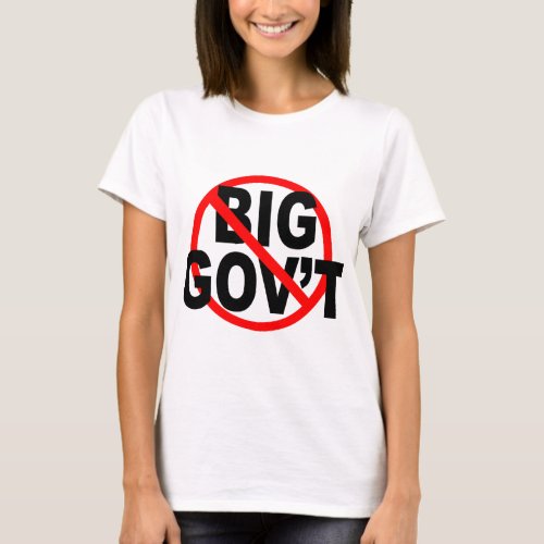 No More Big Government shirts