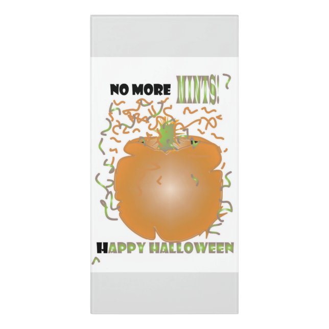 nO mORE cANDY Door Sign (Classic Front Vert)