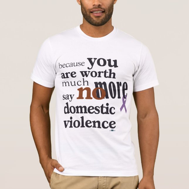 No More Domestic Violence T-Shirt (Front)