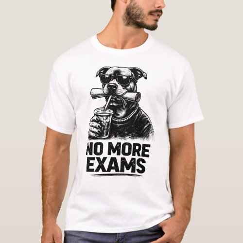 No More Exams Funny Grad Shirt 2026