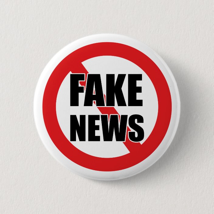 No More Fake News Badge Pin Button | Zazzle.com