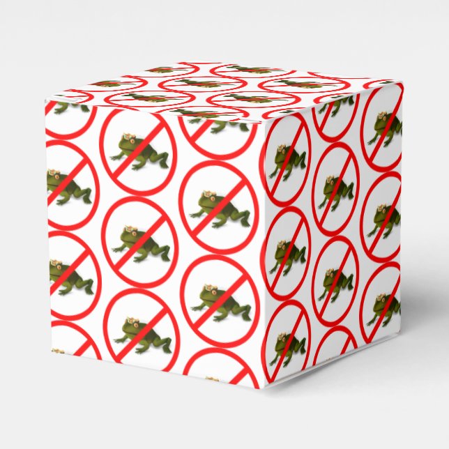 No More Frogs! Favor Boxes (Front Side)