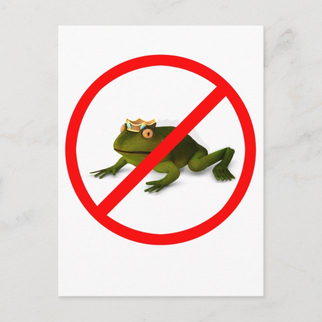 No More Frogs! Postcard (Front)