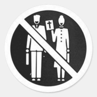 No More Jehovah's Witnesses Classic Round Sticker
