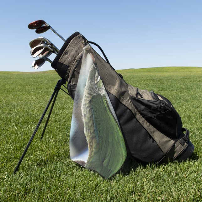 No more Mock Hedge hog Golf Towel (Green)