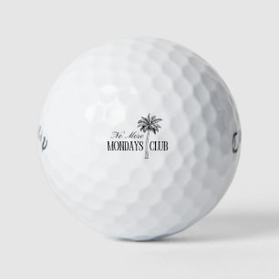 'No More Mondays Club' Fun Retirement Party Gift Golf Balls