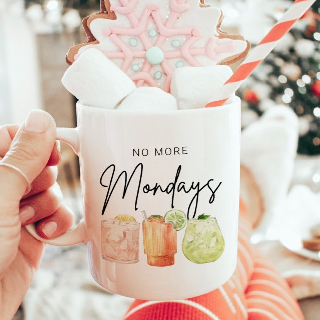 No More Mondays Personalized Retirement Coffee Mug (Creator Uploaded)