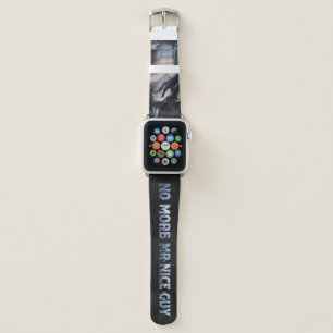 No More Mr Nice Guy Funny Alpha Wolf Meme Brainrot Apple Watch Band
