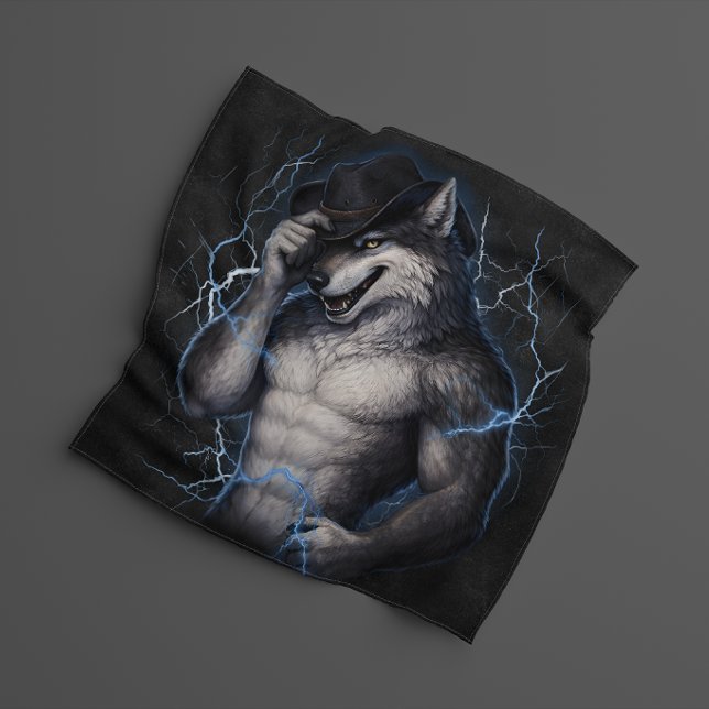 No More Mr Nice Guy Funny Alpha Wolf Meme Brainrot Bandana (Creator Uploaded)