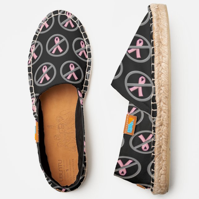 No More Pink Breast Cancer Ribbons!  Espadrilles (Side)