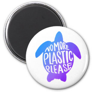 No more Plastic Please Magnet