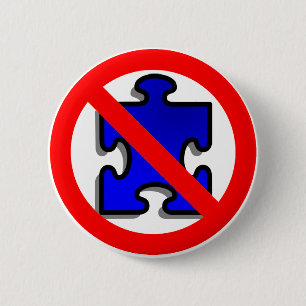 No More Puzzle Pieces for Autism. Button