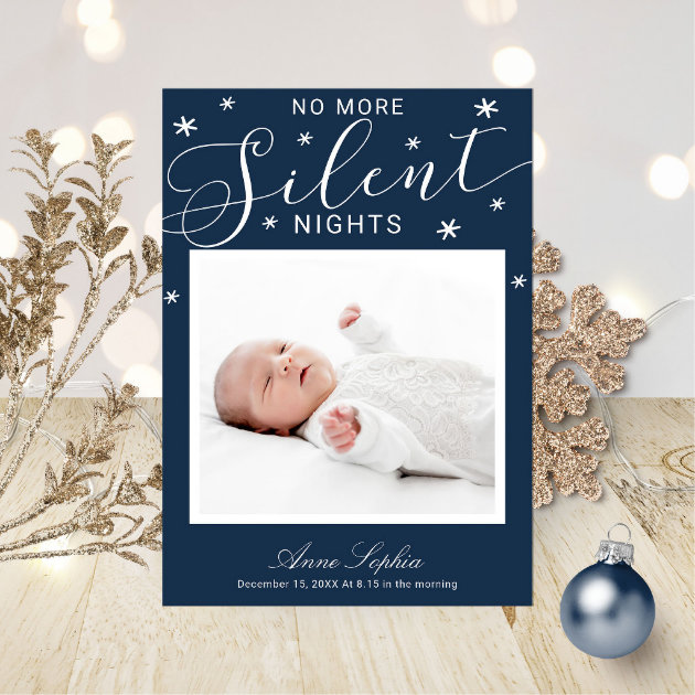 Birth announcement no sales photo