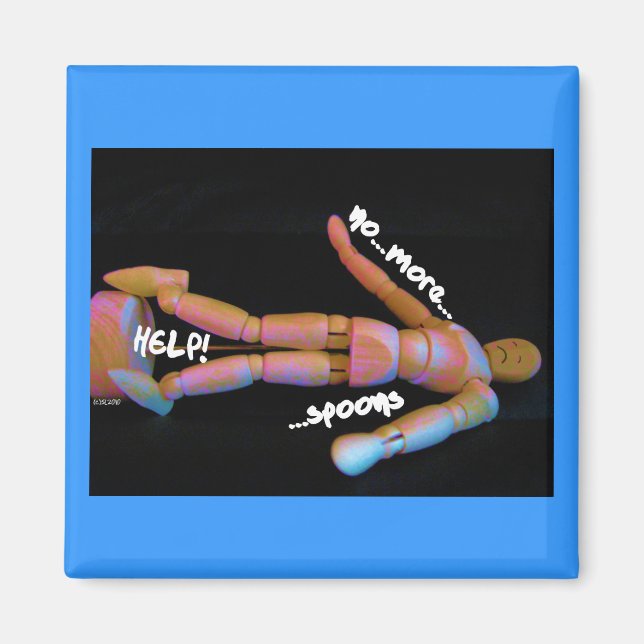 No more spoons magnet (Front)