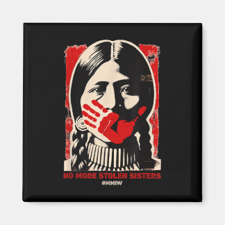No-more Stolen Sister Red Hand Mmiw Awareness Amer Magnet