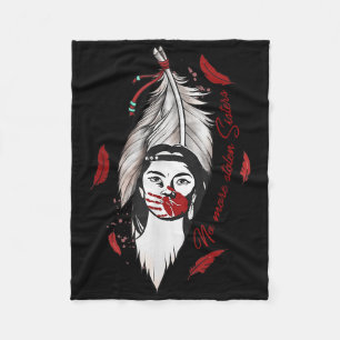 No More Stolen Sisters Native Americans Honor Awar Fleece Blanket