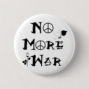 No More War Pinback Button