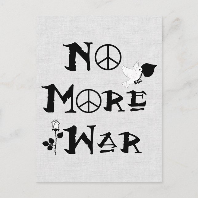 No More War Postcard (Front)