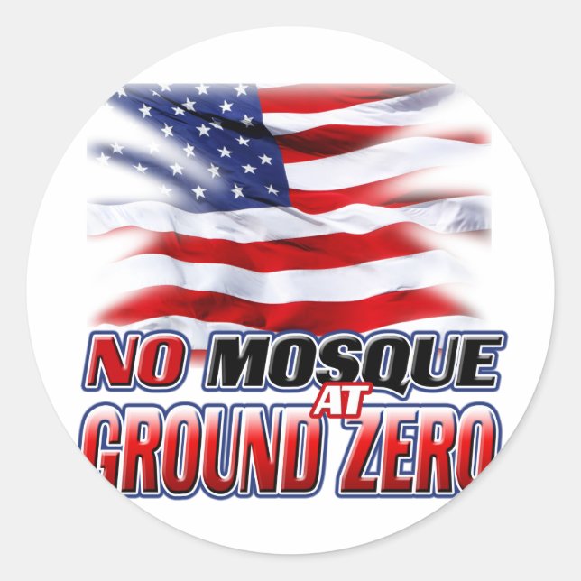 No Mosque At Ground Zero Classic Round Sticker (Front)