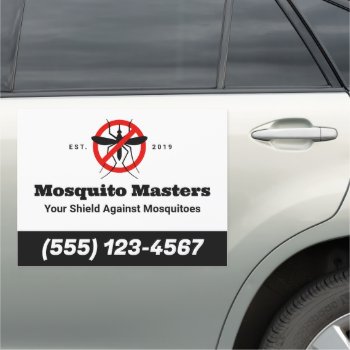 No Mosquito Pest Control Icon Car Magnet by sm_business_cards at Zazzle