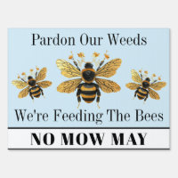 No Mow May Pardon Our Weeds Feeding the Bees Yard