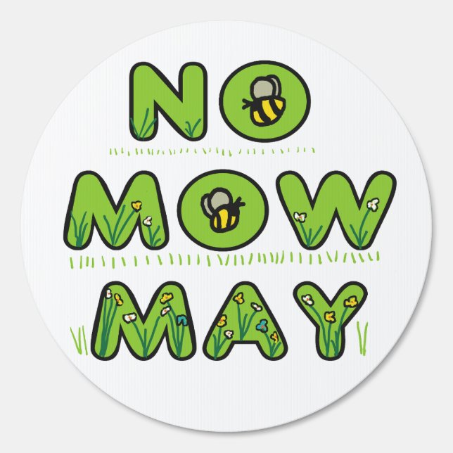 No Mow May Sign (Front)