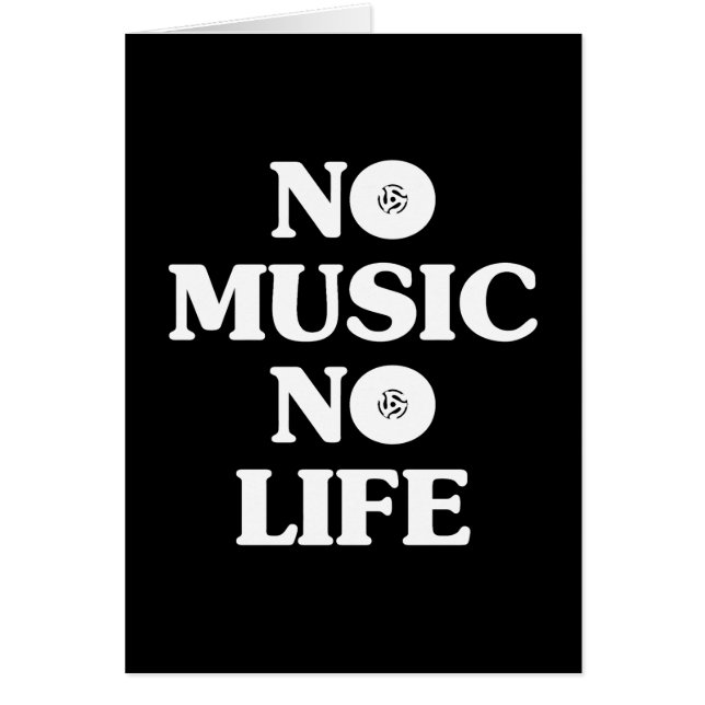 NO MUSIC NO LIFE CARDS (Front)
