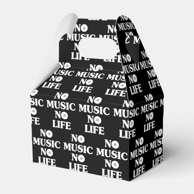 NO MUSIC NO LIFE FAVOR BOXES (Front Side)