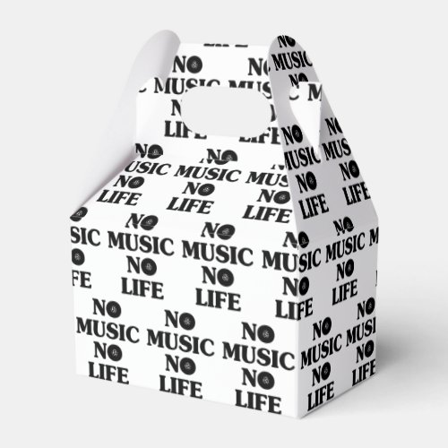 NO MUSIC NO LIFE FAVOR BOXES