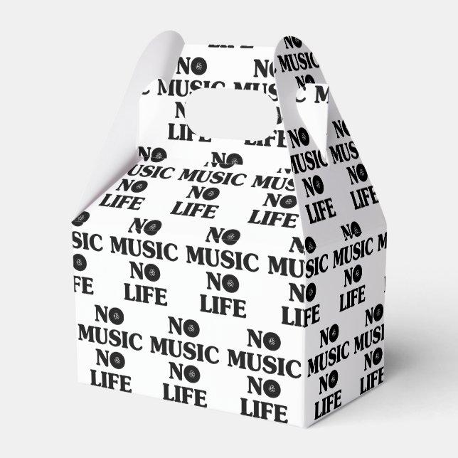 NO MUSIC NO LIFE FAVOR BOXES (Front Side)