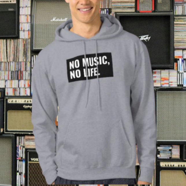No Music No Life Hoodie – Bold Statement Pullover (Creator Uploaded)