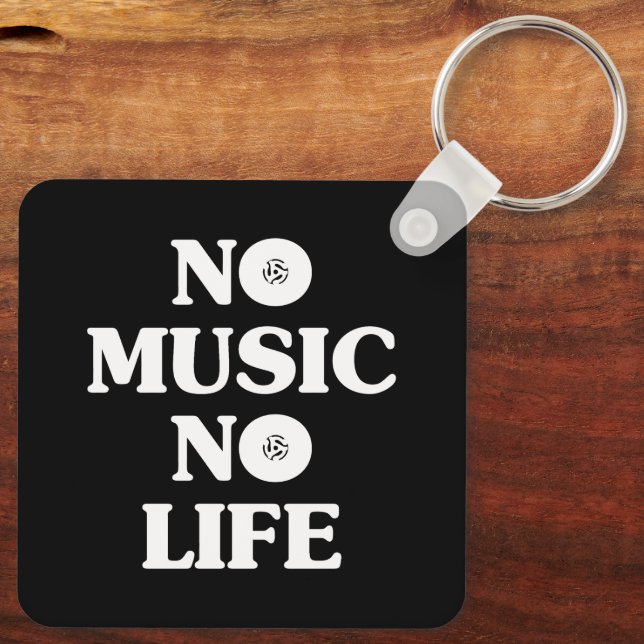 NO MUSIC NO LIFE KEYCHAIN (Back)