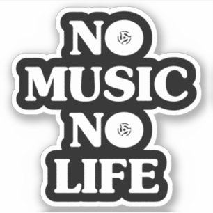 NO MUSIC NO LIFE STICKER