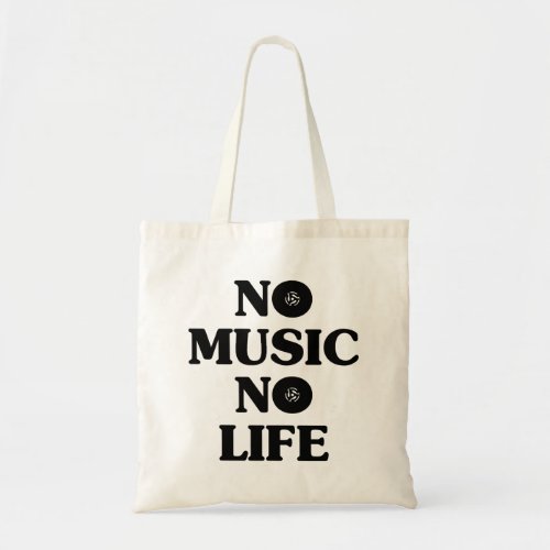 NO MUSIC NO LIFE TOTE BAG