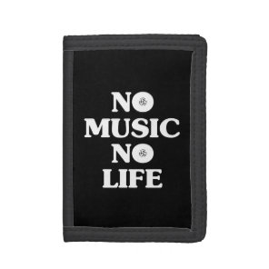 NO MUSIC NO LIFE TRI-FOLD WALLET