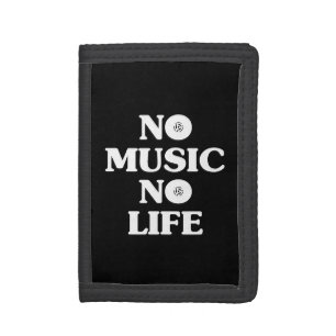 NO MUSIC NO LIFE TRI-FOLD WALLET