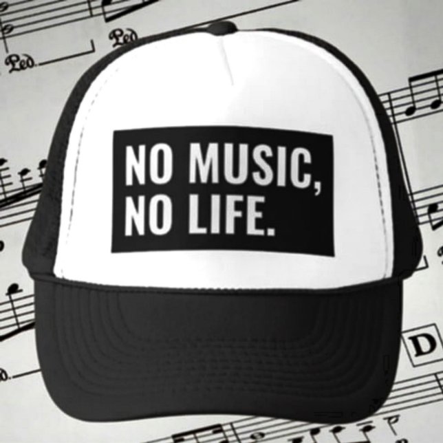 No Music No Life Trucker Hat (Creator Uploaded)