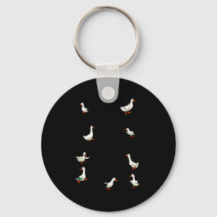 No My Ducks Are Certainly Not In A Row Funny Duck Keychain