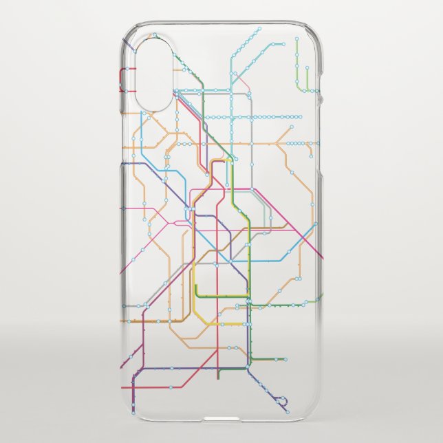 No name transport map uncommon iPhone case (Back)