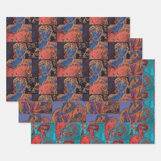 No Naughty Bits! Wrapping Paper 3 Sheets (Set)