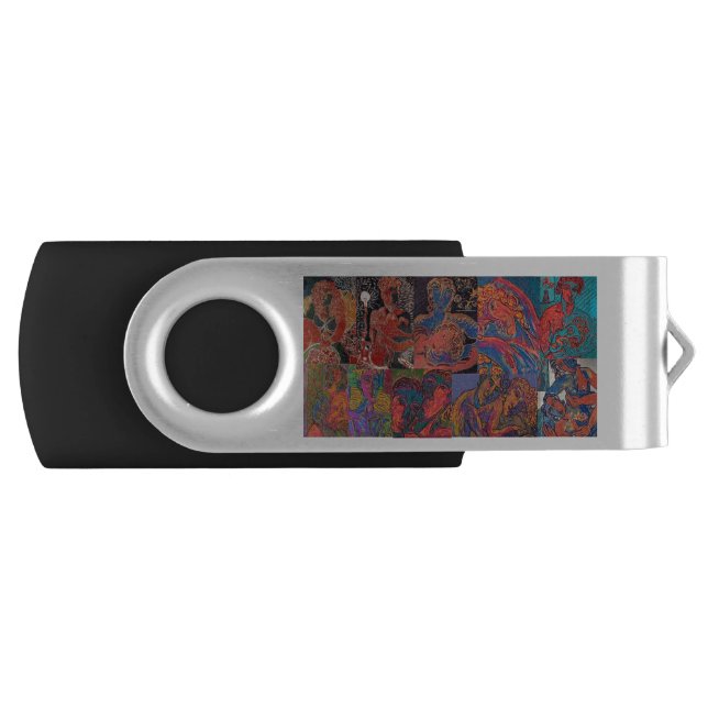 No NaughtyBits!! USB Swivel Flash Drive (Front)