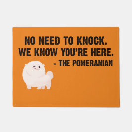 No need to knock the pomeranian doormat