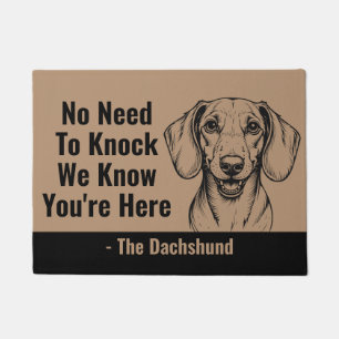 No Need to Knock We Know You’re Here Funny Welcome Doormat