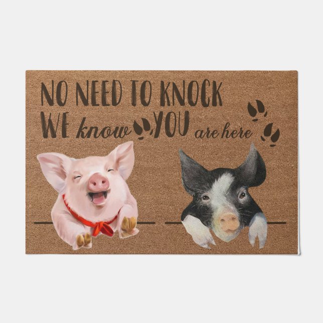 No Need to Knock, We Know You're Here Doormat (Front)