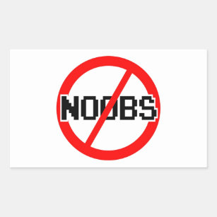 NOOB Newbie Newb Noobs Gamer 80s Retro - Noob - Sticker