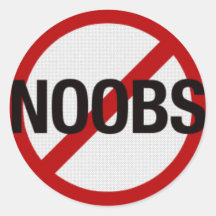 Noob Stickers 100 Satisfaction Guaranteed Zazzle - you noob sticker roblox