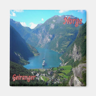 NO Norway - GEIRANGER - Fridge Magnet