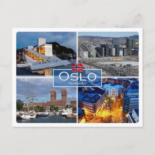 NO Norway _ Oslo _ Postcard