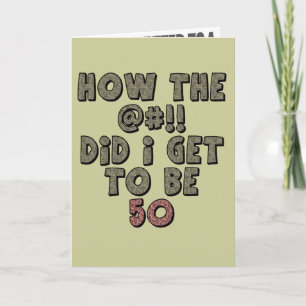 No Not Fifty 50th Birthday Party Invitations
