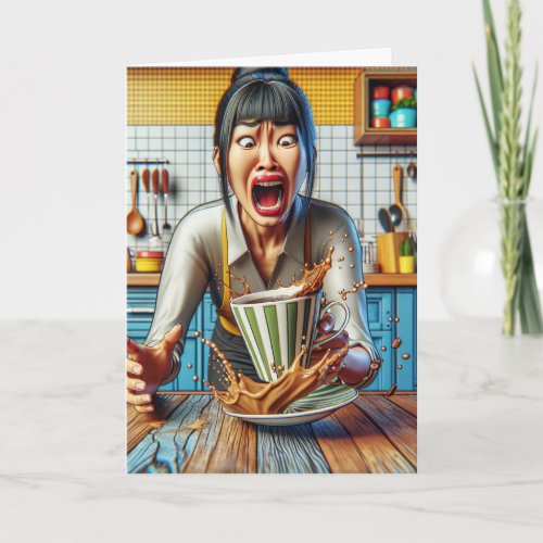 No Not the Coffee  Funny Housewife Card